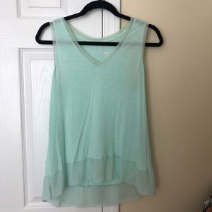 Tank top with tulle